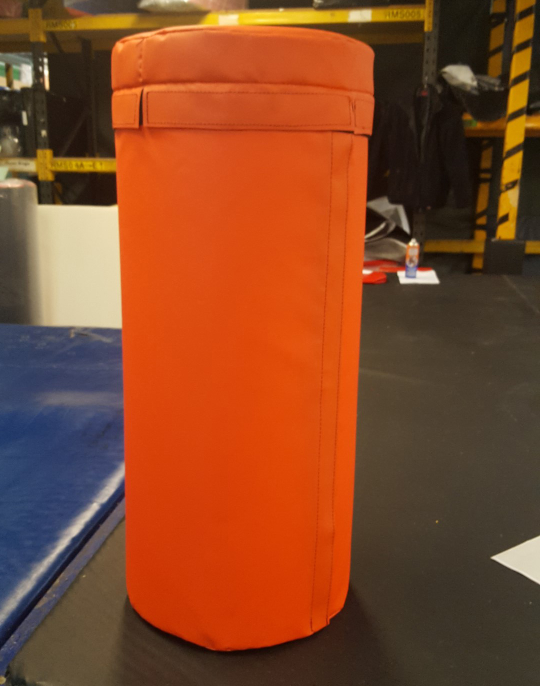 Padded post protector with a lid