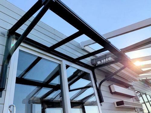 Simplicity 6 Glass Entrance Canopy