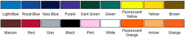 Available Post Protector colours